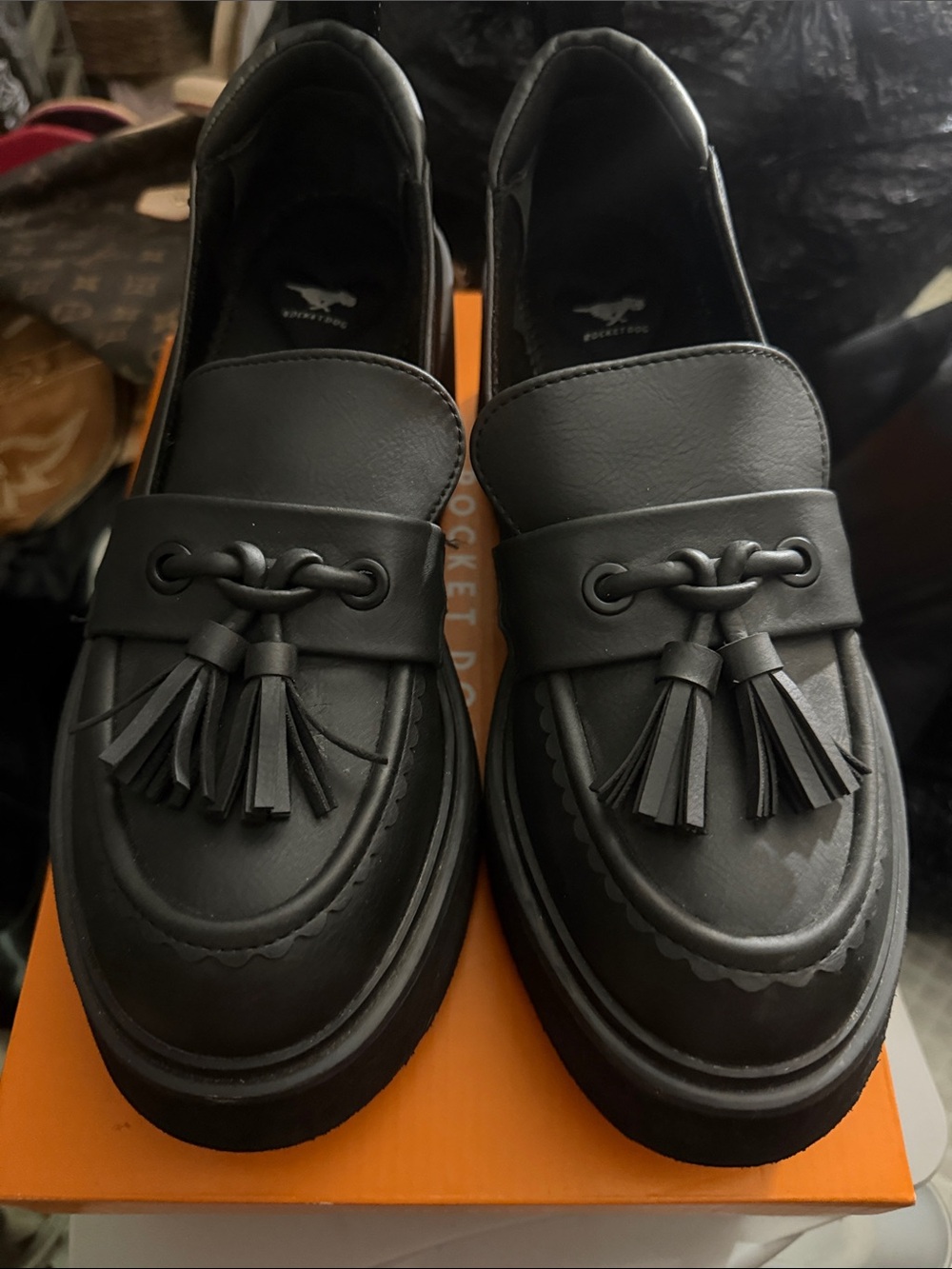 Harper Santee Black Tassel Loafers Women’s Size 9M New in Box - Picture 3 of 5